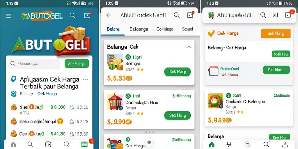 Tampilan antarmuka ABUTOGEL untuk cek harga produk.