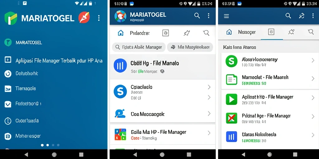 Antarmuka utama MARIATOGEL yang memudahkan pengelolaan file.