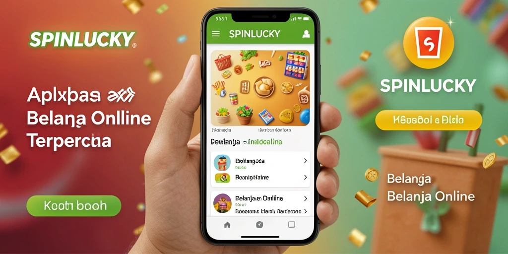 Tampilan antarmuka SPINLUCKY yang user-friendly untuk belanja online.